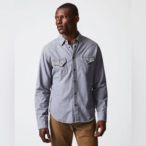 Men’s Billy Reid Shoals Denim Shirt